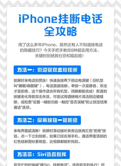 如何在苹果手机上快速挂断电话(苹果手机挂断电话的步骤) 如何在苹果手机上快速挂断电话(苹果手机挂断电话的步骤)