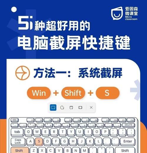 电脑截图快捷键教程(轻松实现电脑截图) 电脑截图快捷键教程(轻松实现电脑截图)