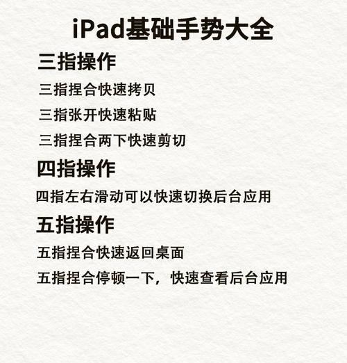 如何设置iPad截图快捷手势三指（打造高效操作体验）