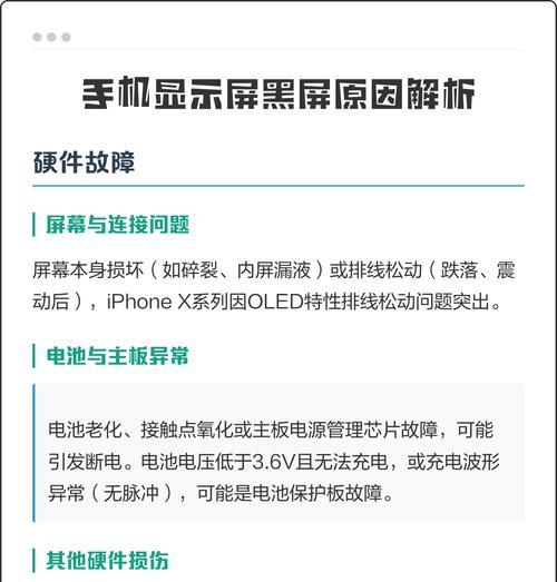 探究显示屏黑屏的原因(如何解决显示屏黑屏问题) 探究显示屏黑屏的原因(如何解决显示屏黑屏问题)