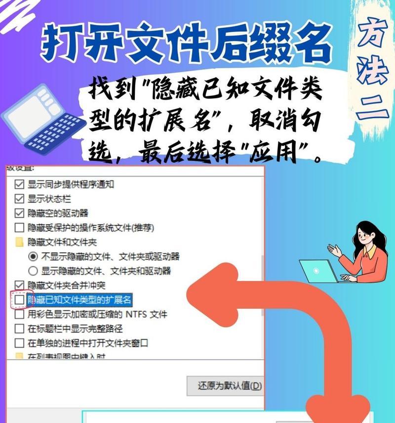 文件后缀名设置技巧（让电脑更智能）