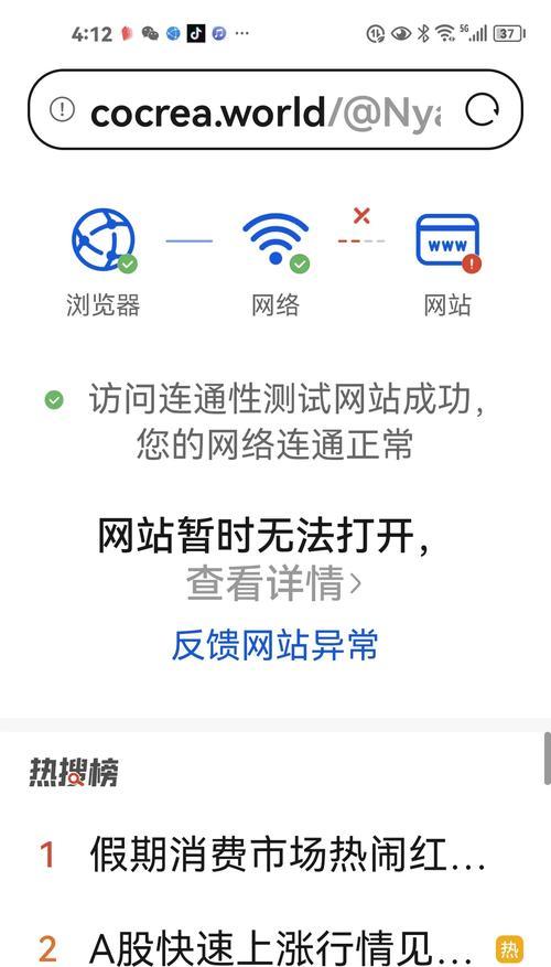 谷歌搜索出现“无法访问此网站”提示的原因（从网络问题到网站质量）