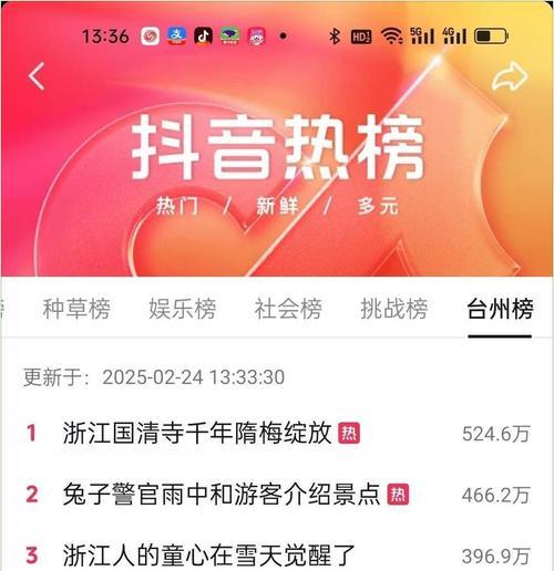 揭秘抖音上榜人气的奥秘(了解抖音上榜人气的意义与方法) 揭秘抖音上榜人气的奥秘(了解抖音上榜人气的意义与方法)