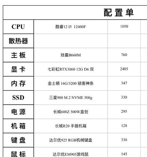 如何以台式机组装配置清单(一步步教你选购零件) 如何以台式机组装配置清单(一步步教你选购零件)