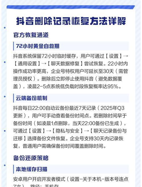 抖音号不小心删除了怎么办（恢复方法详解）